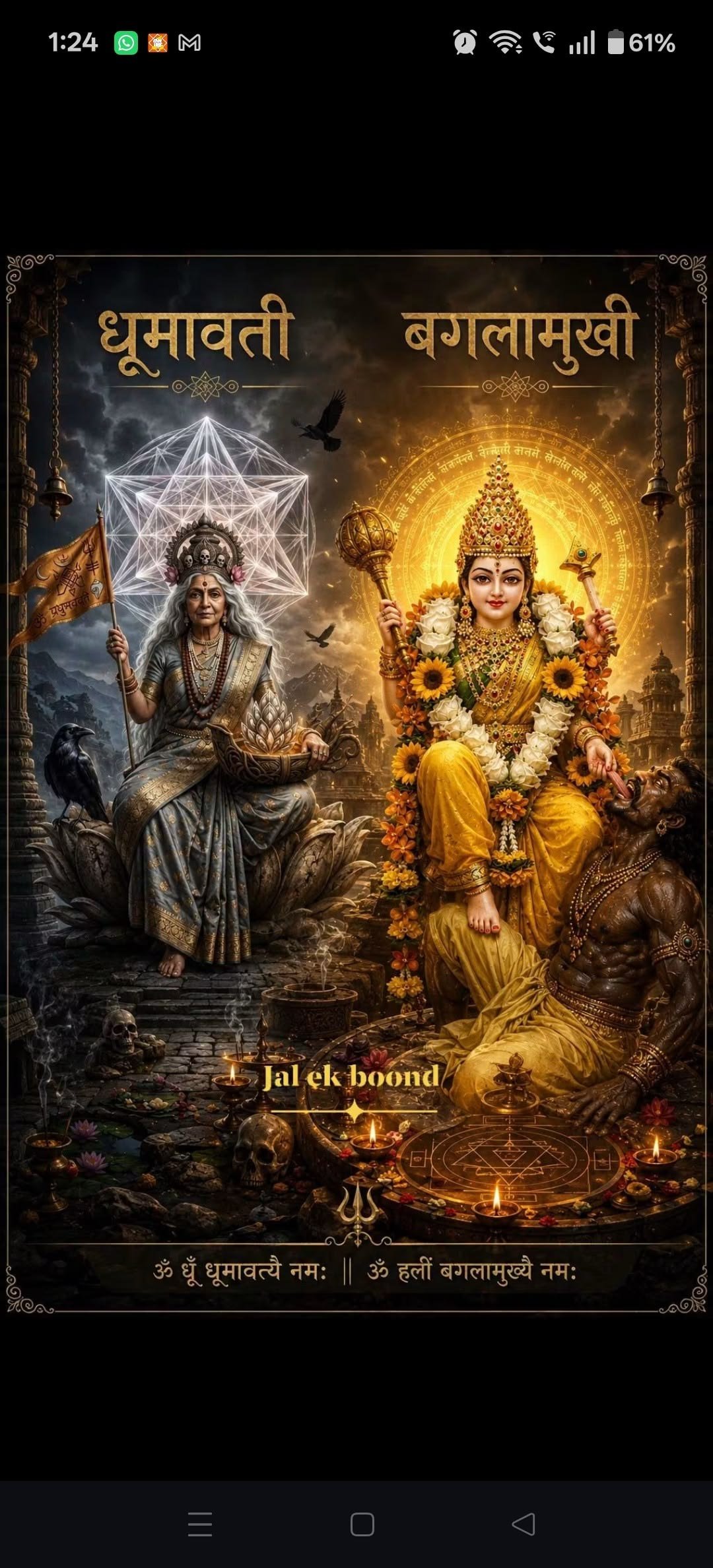Baglamukhi and Dhumavati Samput Sadhna